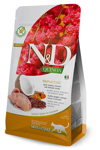 N&D Cat Quinoa Skin & Coat Quaglia Hot on Sale