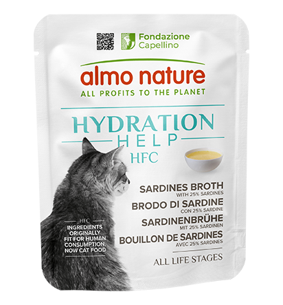 Almo Nature HFC Hydration Help Brodo di Sardine con Sardine Fashion