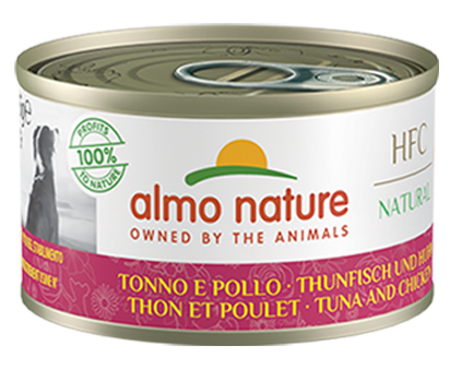 Almo Nature HFC DOG - Natural - Tonno e Pollo For Sale