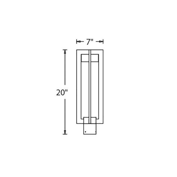 Chamber Outdoor LED Post Light Online Sale