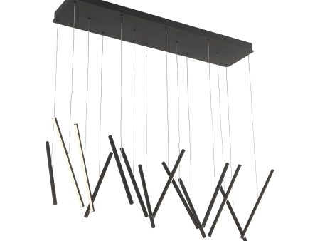 Chute LED Linear Multi Light Pendant Light Online Sale