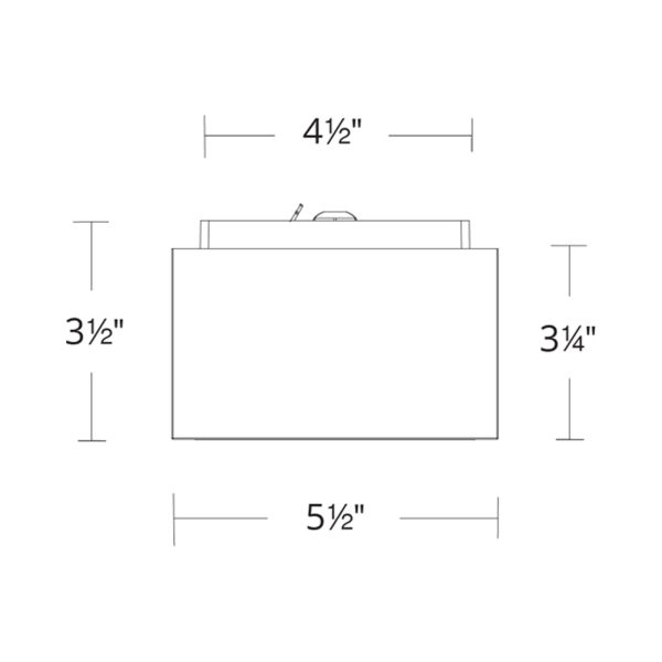 Bloc Outdoor LED Flush Mount Ceiling Light For Sale