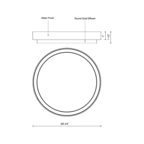 Bailey LED Flush Mount Ceiling Light Sale