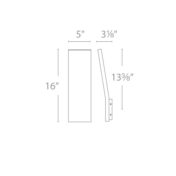 Blade Vertical Outdoor LED Wall Light For Sale