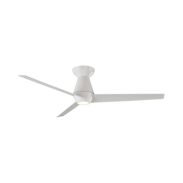 Slim Outdoor LED Flush Mount Ceiling Fan Online Sale