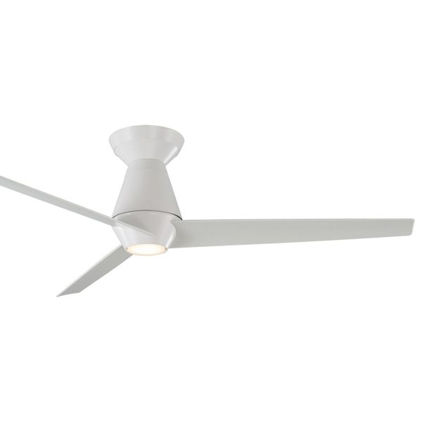 Slim Outdoor LED Flush Mount Ceiling Fan Online Sale