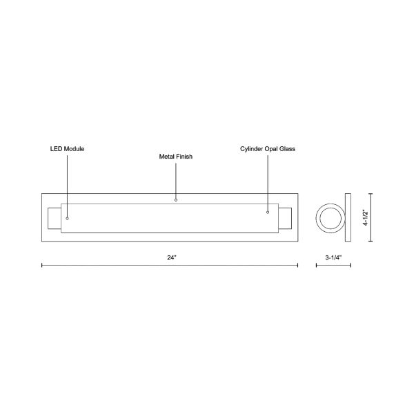 Charleston LED Bath Vanity Light Cheap