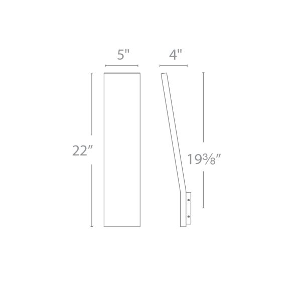 Blade Vertical Outdoor LED Wall Light For Sale