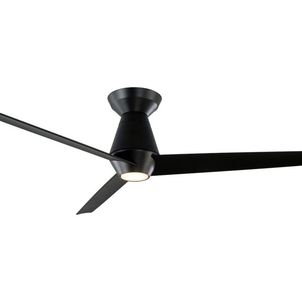 Slim Outdoor LED Flush Mount Ceiling Fan Online Sale