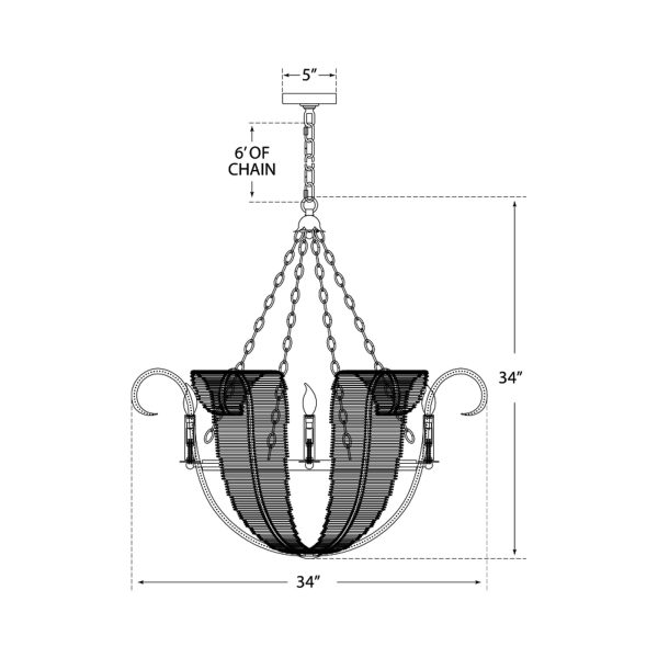 Calais Chandelier Sale