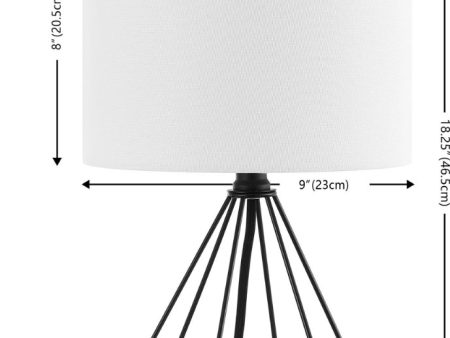 Safavieh Porzana TBL4489A Black Lamp For Discount