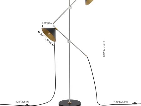 Safavieh Dwyer FLL4133A Black   Chrome Lamp Sale