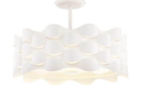 Coastal Current LED Semi-Flush Mount Ceiling Light Online Sale