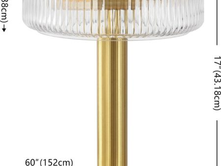 Safavieh Dua TBL4606A Clear   Brass Lamp Supply