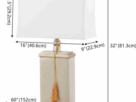 Safavieh Amiliana LIT4000A Creme Lamp Fashion