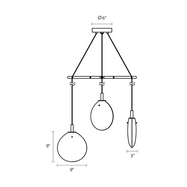 Cantina 3-Light Tri-Spreader LED Pendant Light Cheap