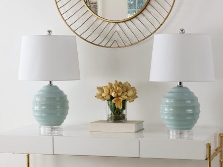 Safavieh Wembli TBL4411A Robins Egg Blue Lamp on Sale