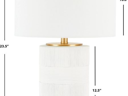 Safavieh Weller TBL7020A White Lamp Online Sale