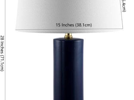 Safavieh Wells TBL4349A Navy Blue Lamp Cheap