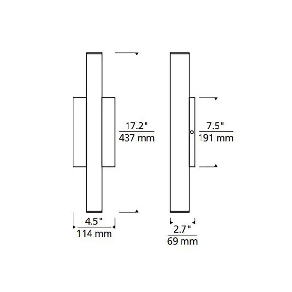 Chara Square Outdoor LED Wall Light For Sale