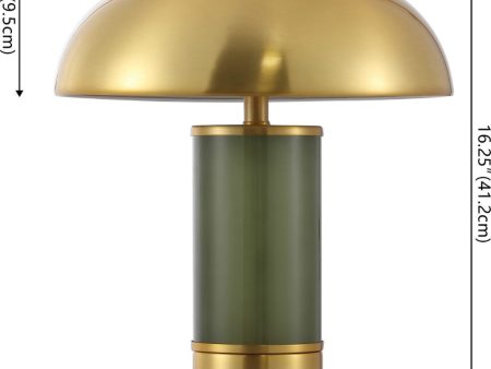 Safavieh Drea TBL4607A Green   Brass Lamp Fashion