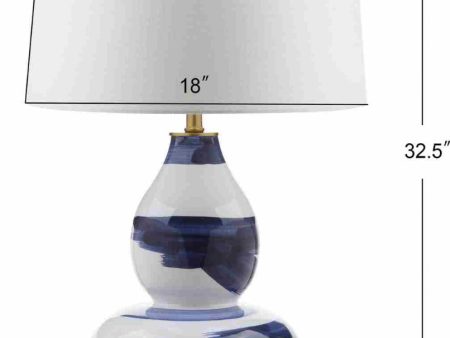 Safavieh Aileen TBL4013B Blue   Gold Lamp Online Hot Sale