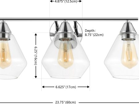 Safavieh Amani SCN4134B Chrome   Clear Lamp Cheap