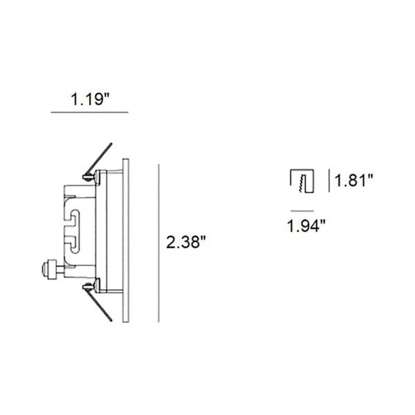 Aria Recessed Outdoor LED Wall Light Discount