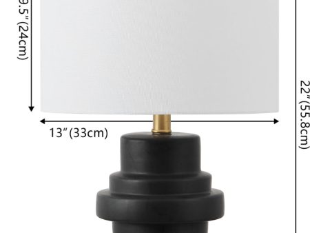 Safavieh Doni TBL4593A Black   Brass Lamp Online