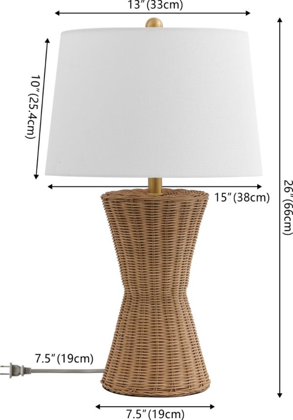 Safavieh Aitana TBL4582A Natural   Brass Lamp Cheap