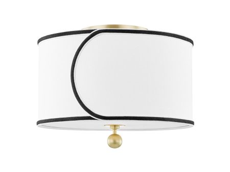 Zara 2-Light Semi-Flush Mount Ceiling Light For Discount