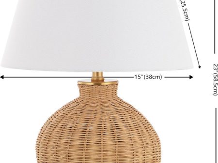 Safavieh Nobuo TBL4466A Natural   Brass Lamp Online Sale