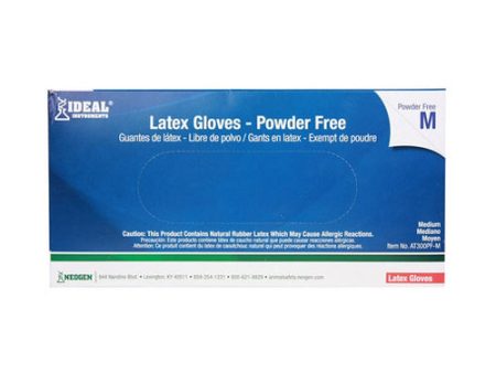 Powder-Free Latex Gloves Medium 100 Count by Ideal For Discount