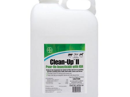 Clean-Up Ii Pour-On Insecticide For Cattle And Horses 2.5 Gallons by Elanco Sale