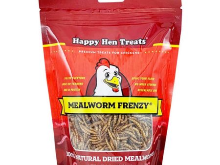 100% Mealworm Frenzy Treats For Chickens 3.5 Oz by Happy Hen Treats For Cheap